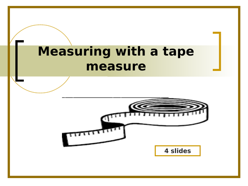 Measuring with a Tape Measure (in cm) | Teaching Resources