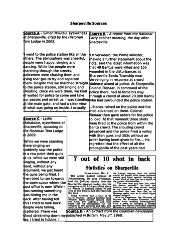 Sharpeville Massacre 1960 and the Growth of MK - South Africa