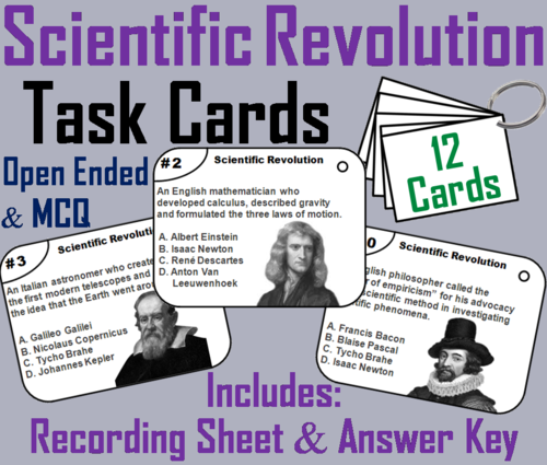 Scientific Revolution Task Cards