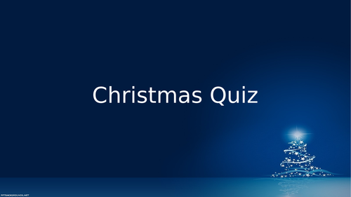 Christmas Quiz 2017 | Teaching Resources