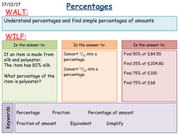 KS2/KS3 Maths: Percentage Introduction by fintansgirl - Teaching ...