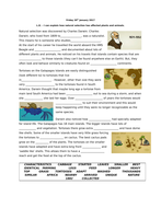 Charles Darwin and Natural Selection - Differentiated worksheets including answers linked to ...