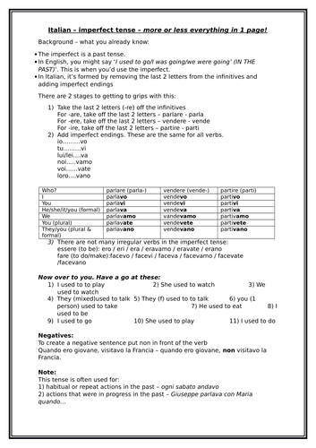 italian-imperfect-tense-in-1-page-teaching-resources