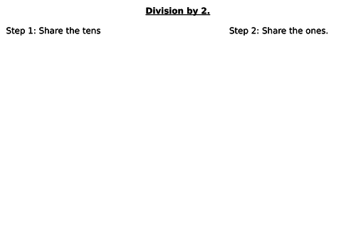 Division grids using the part whole model, Spring Block 1.