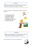 year 1 spag grammar worksheets teaching resources