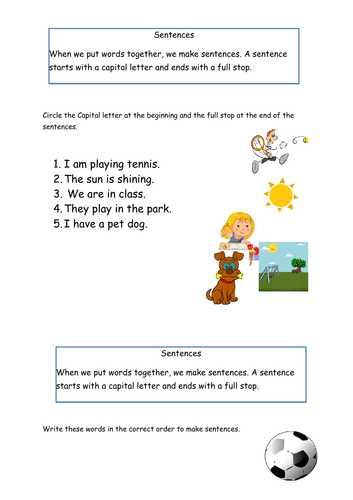 year 1 spag homework