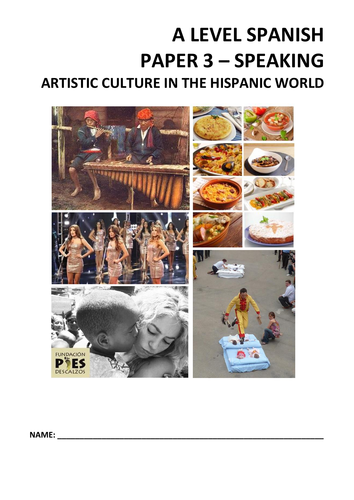 New Spanish A Level - Paper 3: Discussion cards (Theme 2, Artistic culture in the Hispanic world)