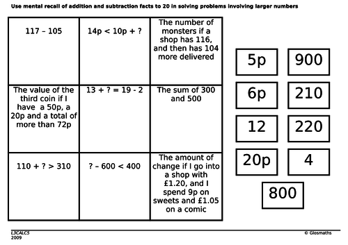 puzzles and problems year 3 and 4 answers