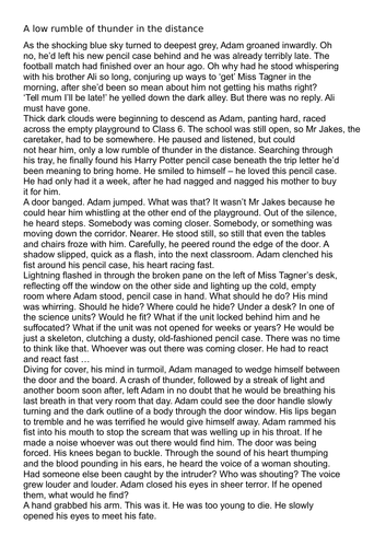 'The Skeleton' Creative Writing scheme of Work and resources for KS3