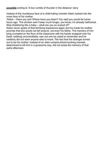 'The Skeleton' Creative Writing scheme of Work and resources for KS3