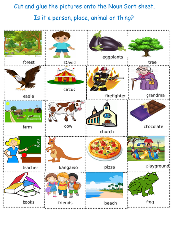 Nouns (People, things, places) KS1 | Teaching Resources