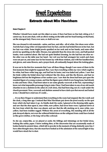 Havisham essay questions picture