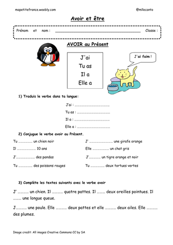 french-verb-avoir-present-tense-worksheets-by-teach-simple