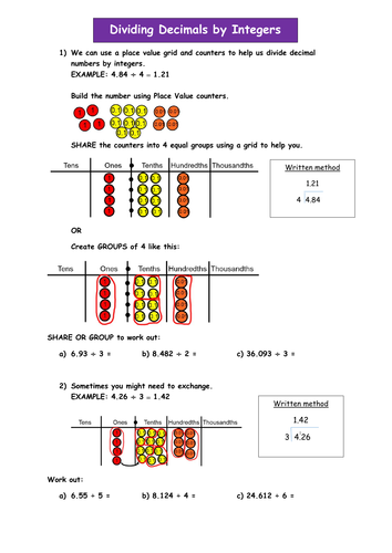 decimals homework year 6