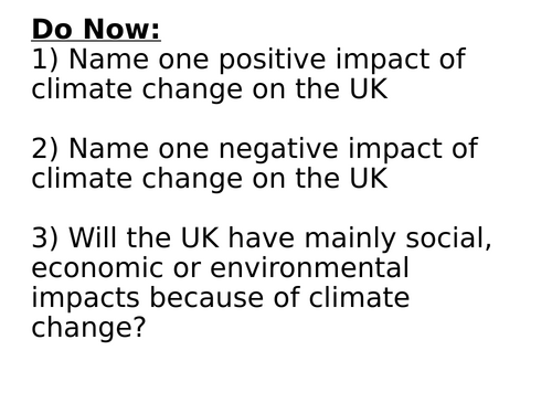 A Warming World Lesson 8 - Climate Change Newspaper Report Assessment