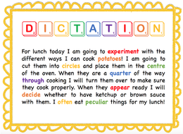 Year 3 and 4 Spelling Dictation Activities | Teaching Resources