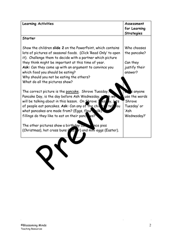 KS1 RE Lesson - Ash Wednesday - Lent | Teaching Resources