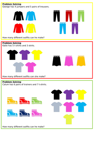 How many ways? Multiplication and Division, Spring Block 1, Year 3