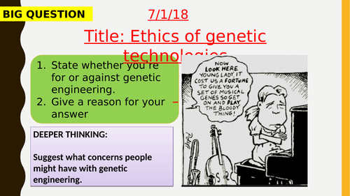 AQA new specification-Ethics of genetic technologies-B14.7
