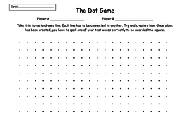 Dot Game / Box Game / Square Game | Teaching Resources