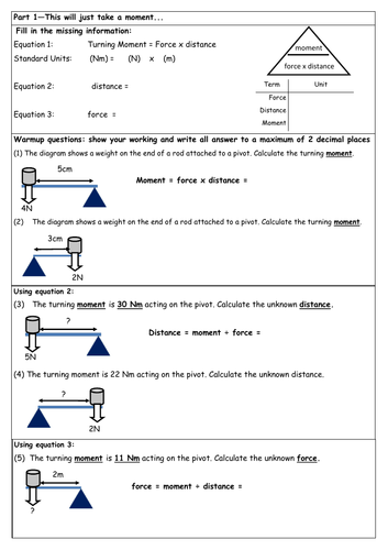 new-gcse-9-1-moments-and-levers-scaffolded-worksheet-with-answers-teaching-resources