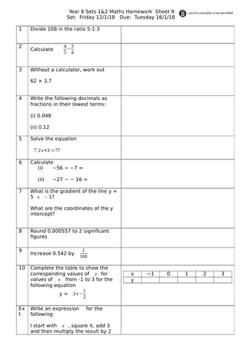 Low ability maths worksheets picture