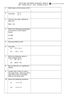 Year 8 maths worksheets free picture