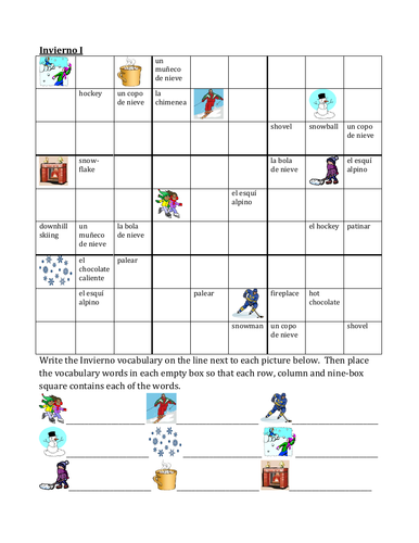 invierno-winter-in-spanish-sudoku-teaching-resources