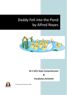 Daddy Fell into the Pond by Alfred Noyes. KS1 SATs style Comprehension and Vocab | Teaching ...