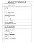 year 7 higher maths revision homework sheets teaching