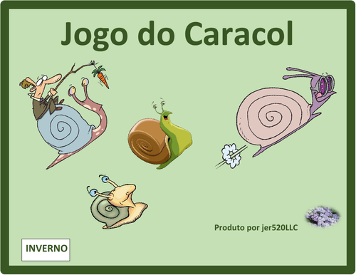 Inverno (Winter in Portuguese) Caracol Snail Game