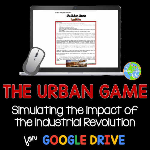 Industrial Revolution Activity Urban Game Teaching Resources