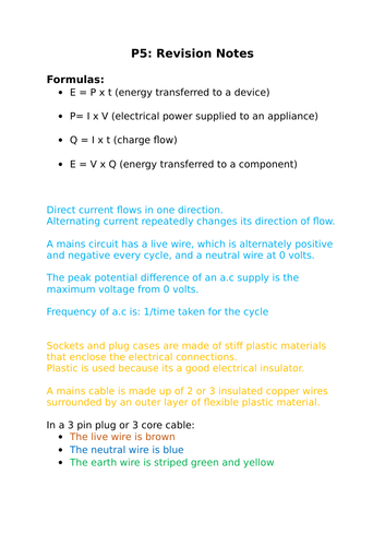 Aqa Gcse 9 1 Physics Paper 1 Complet Revision P1 P7 Teaching Resources 6442