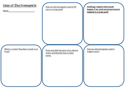 KS3 Activate Uses of Electromagnets | Teaching Resources