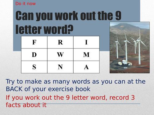 KS3 - Energy unit - L5 assessment - fully resourced