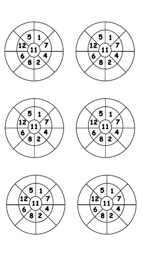 11x Multiplication Wheels