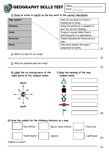 Geographical Skills Assessment Y7/KS3 | Teaching Resources