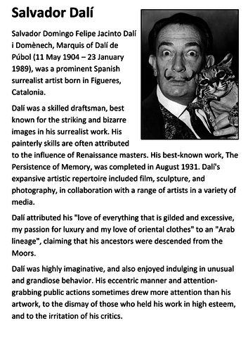 salvador dali biography deutsch