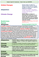 AQA 9-1 GCSE Geography - Climate Change Key Vocabulary Revision ...