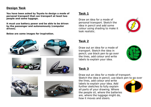 Cover Work Design Technology | Teaching Resources