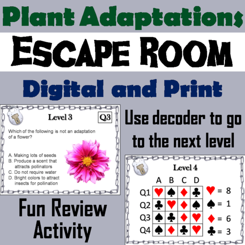 Plant Adaptations: Science Escape Room