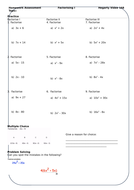 Factorising single brackets worksheet pdf picture