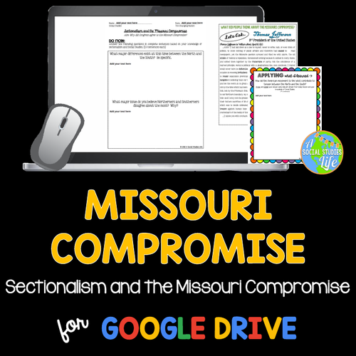 Missouri Compromise Teaching Resources