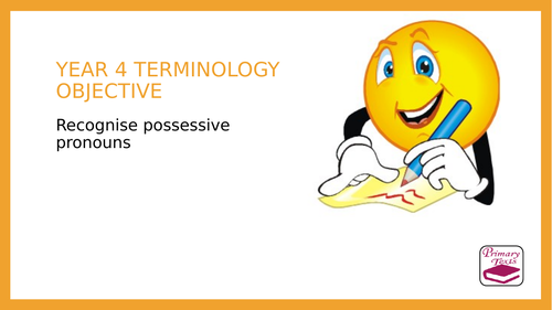 Year 4 Possessive Pronouns: PPT Lesson and Assessment