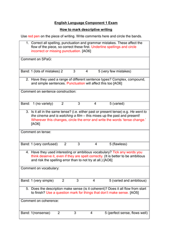 War description creative writing image