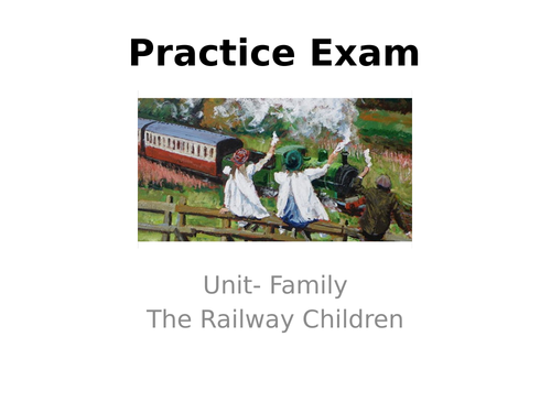 English- Practice Exam Paper- The Railway Children and The Secret Sns-Brigh10