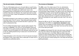 To what extent has urban change created social and economic opportunities in a uk city picture