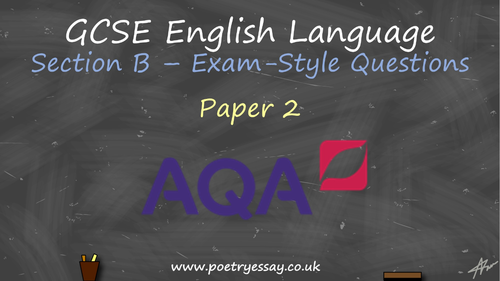 50 Exam-Style Questions – GCSE English Language Section B – Paper 1 & 2 ...