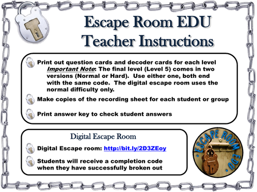 Scientific Method Escape Room Teaching Resources