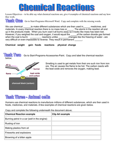 easy to use ks3 science worksheets for reactions fuels dissolving
